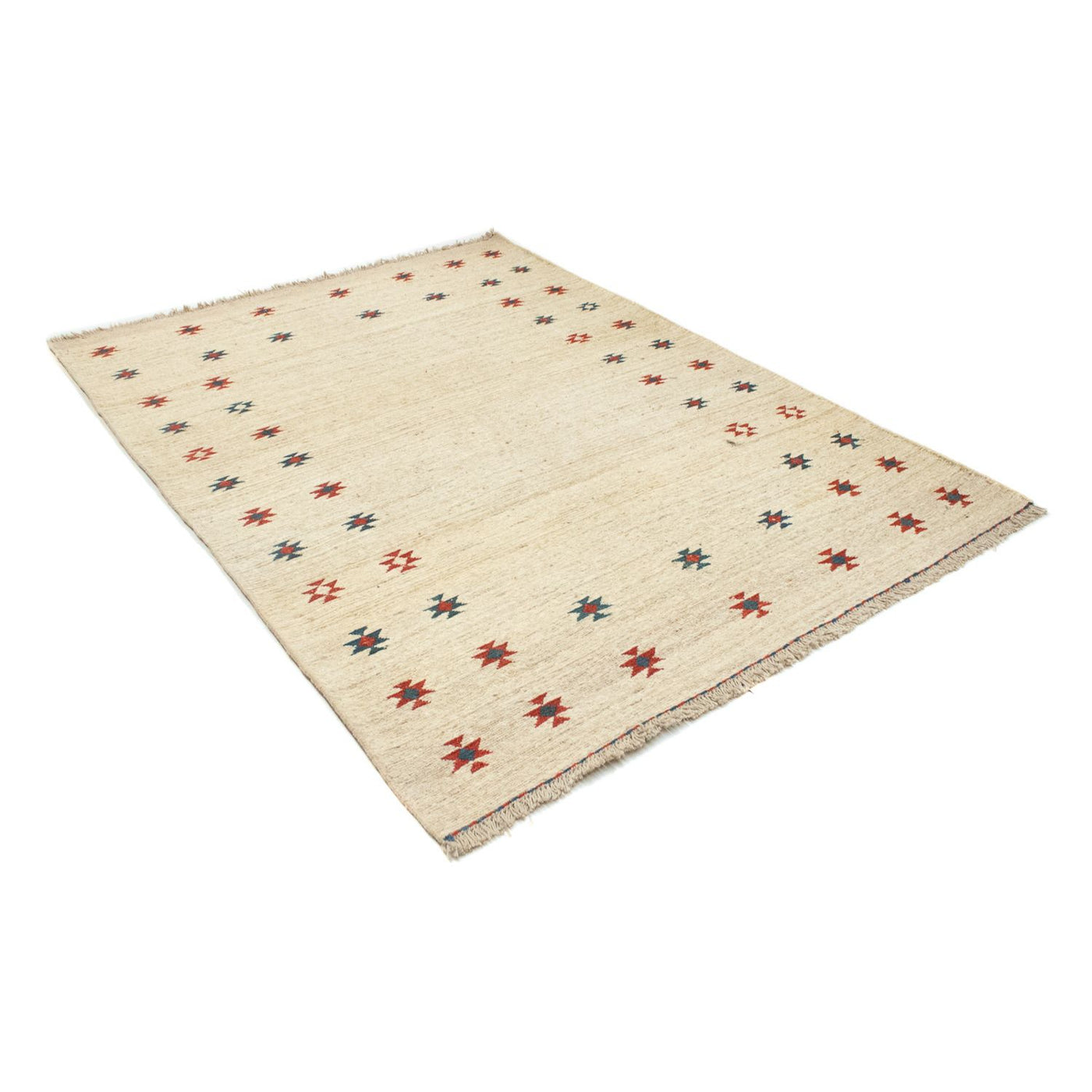 Persisk Gabbeh Teppe 206x150cm - Perserteppich Wollteppich