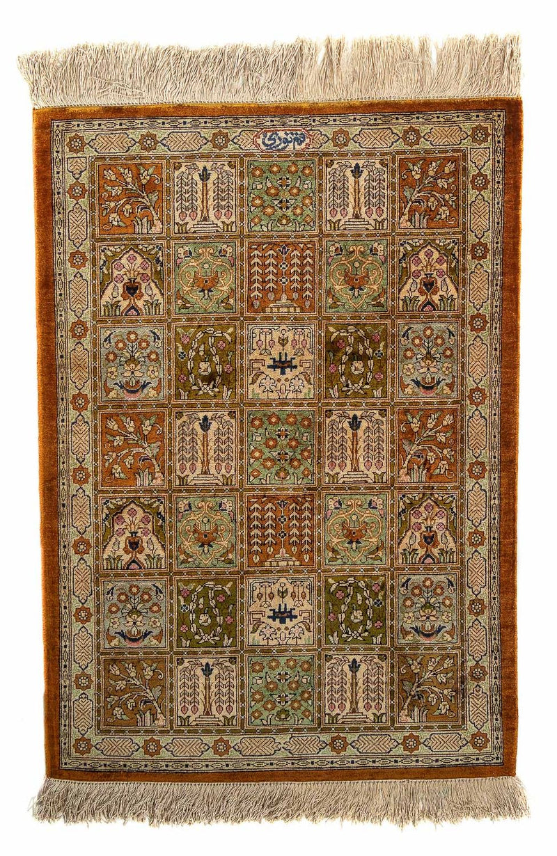 Qom Teppe 76x55cm - Persisk teppe