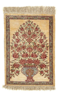 Qom silke Teppe 41x31cm - Persisk teppe – product image