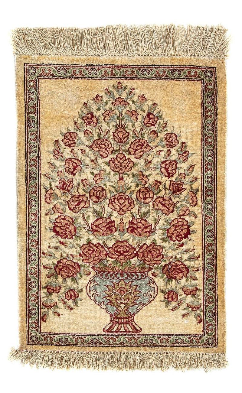 Qom silke Teppe 41x31cm - Persisk teppe