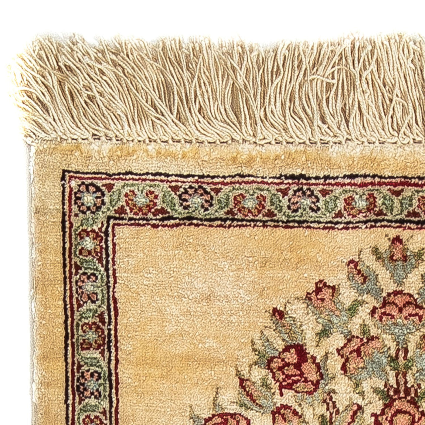 Qom silke Teppe 41x31cm - Persisk teppe