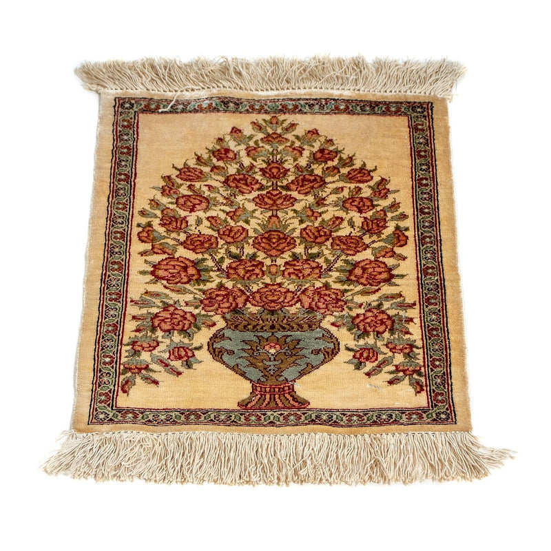 Qom silke Teppe 31x42cm - Persisk teppe