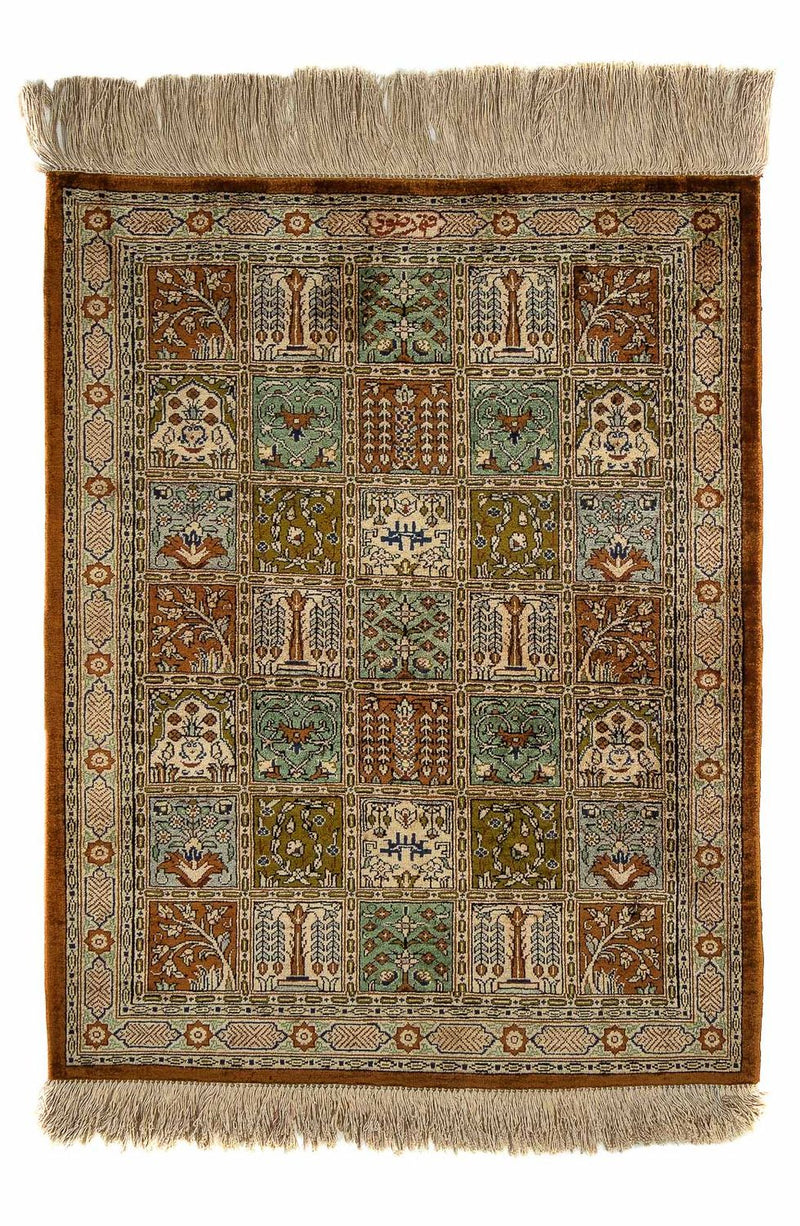 Qom Teppe 71x57cm - Persisk teppe