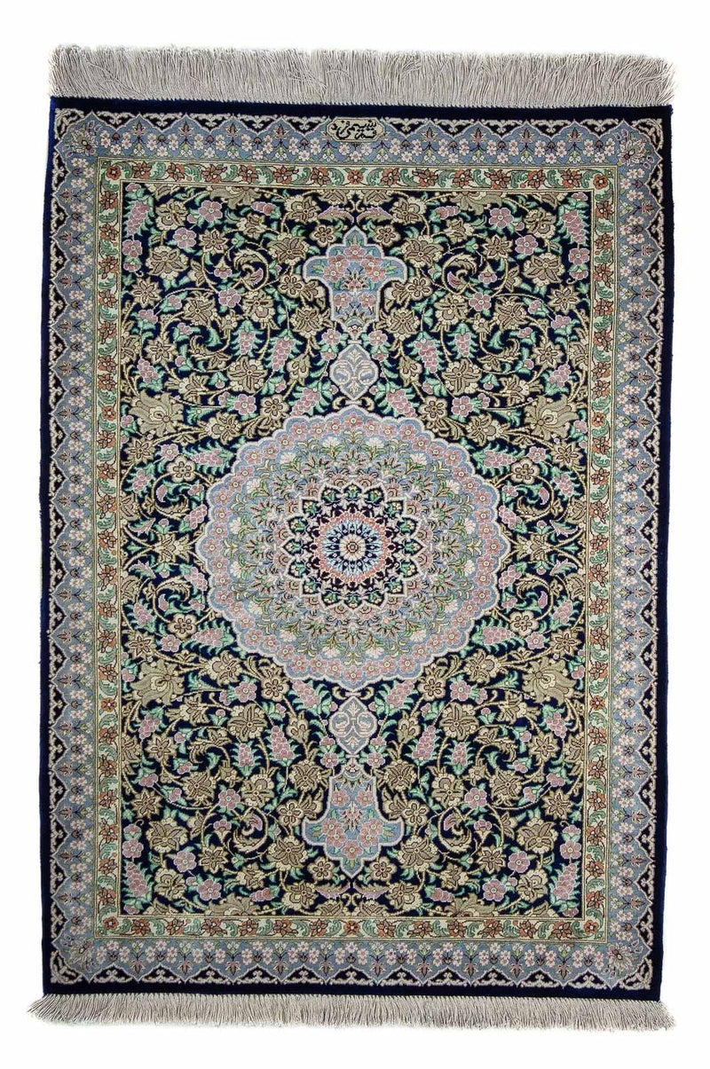 Qom Teppe 88x63cm - Persisk teppe