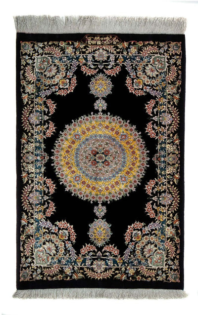 Qom Teppe 59x89cm - Persisk teppe