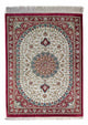 Qom Teppe 60x78cm - Persisk teppe - mørk rød