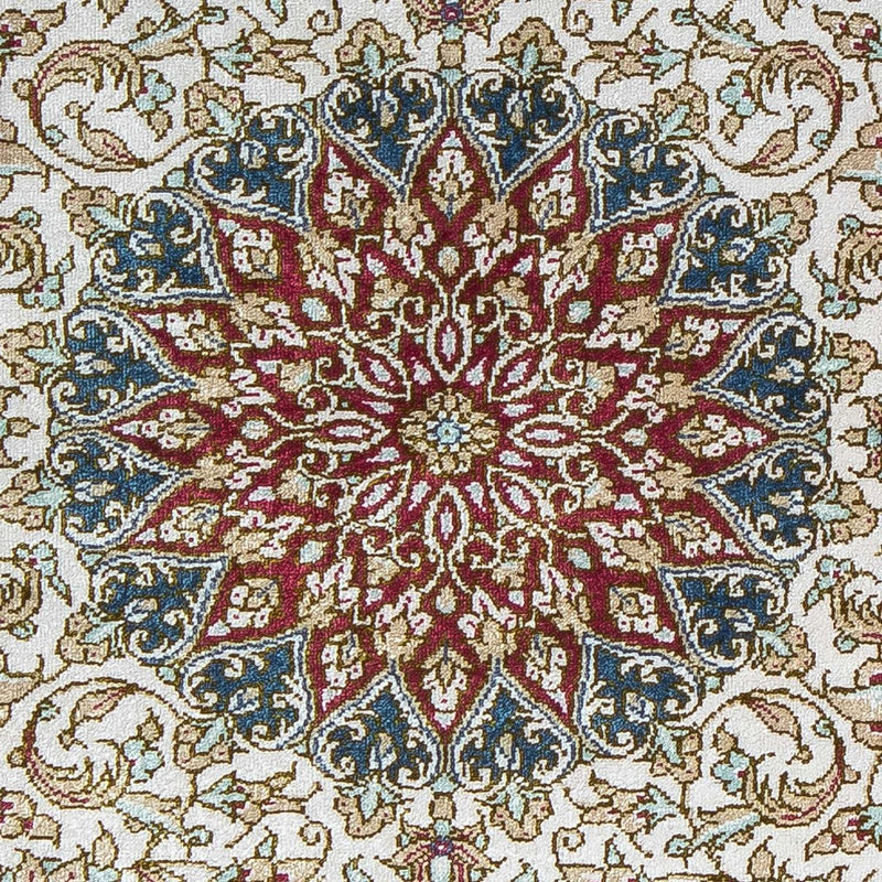 Qom Teppe 60x78cm - Persisk teppe - mørk rød