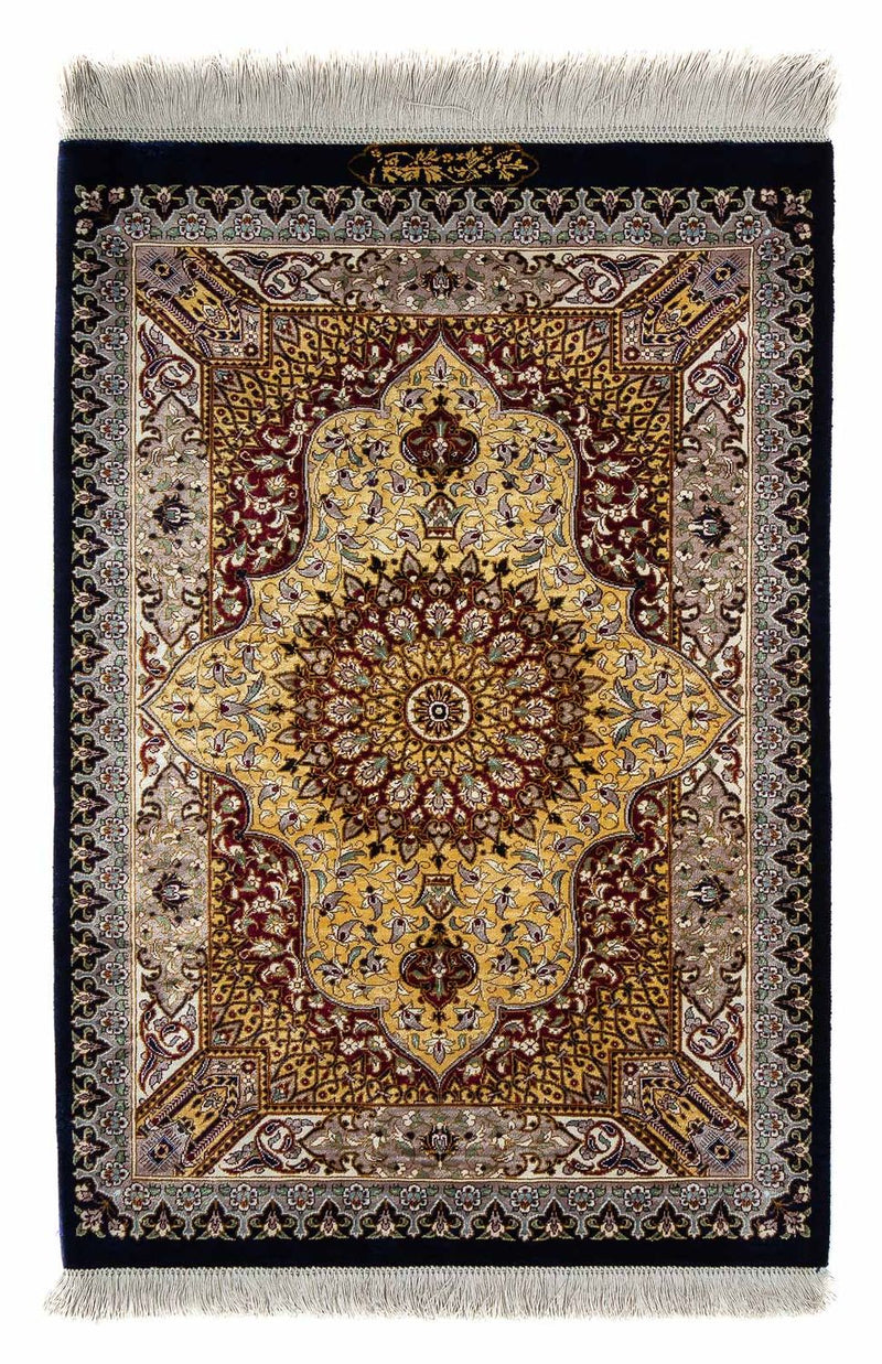 Qom Teppe 87x59cm - Persisk teppe