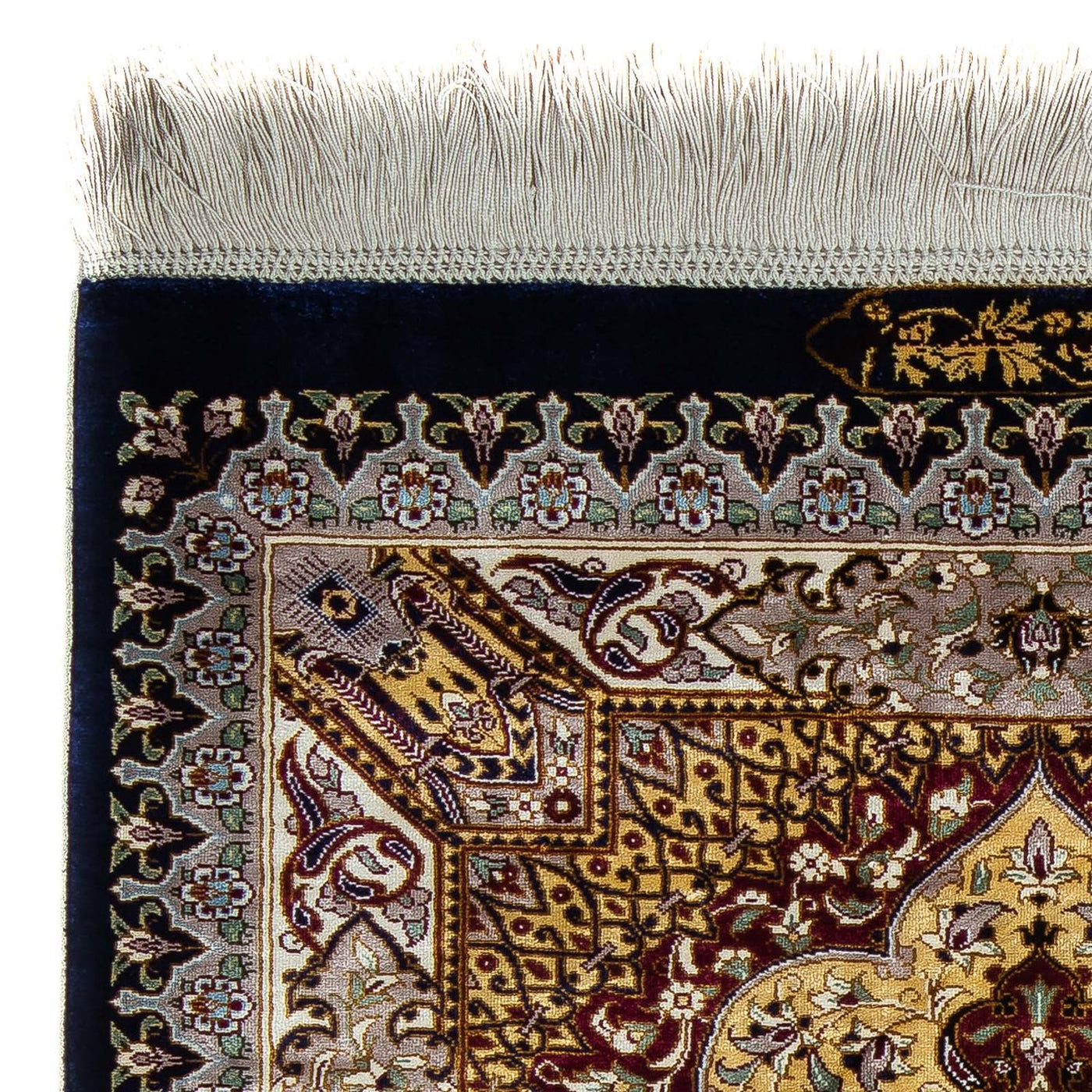 Qom Teppe 87x59cm - Persisk teppe
