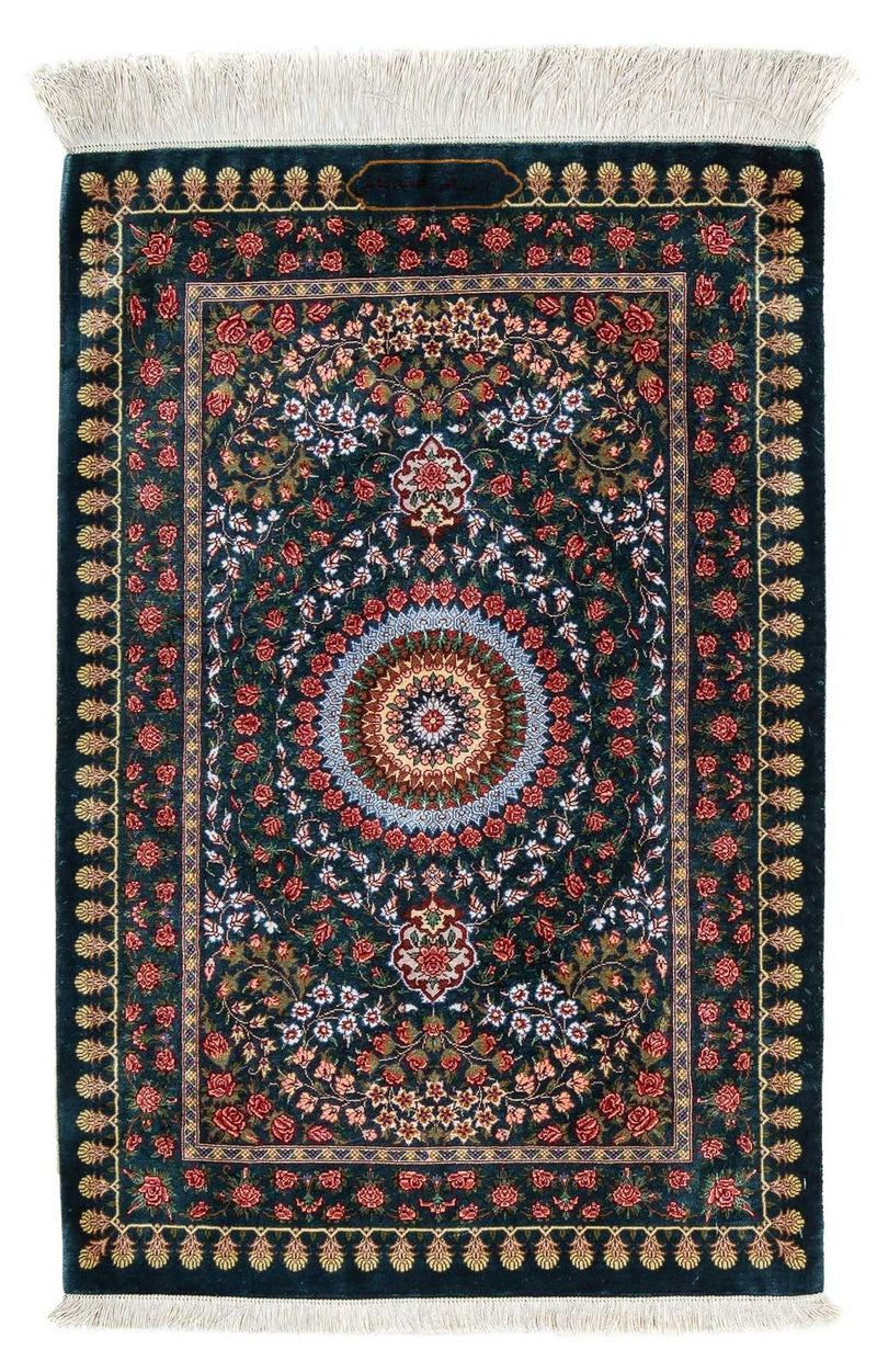 Qom Teppe 93x60cm - Persisk teppe