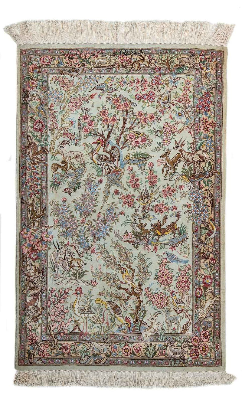 Qom Teppe 94x60cm - Persisk teppe