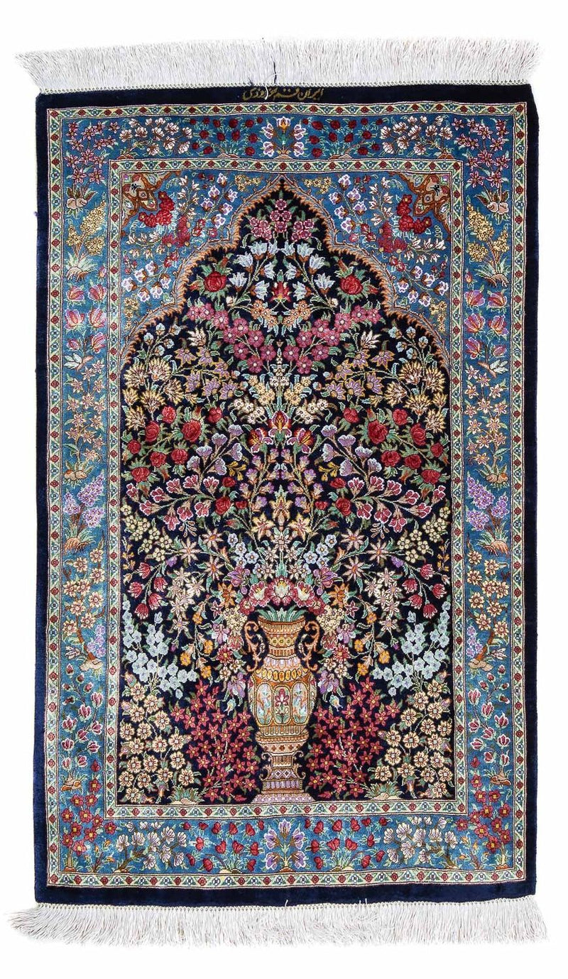 Qom Teppe 96x57cm - Persisk teppe