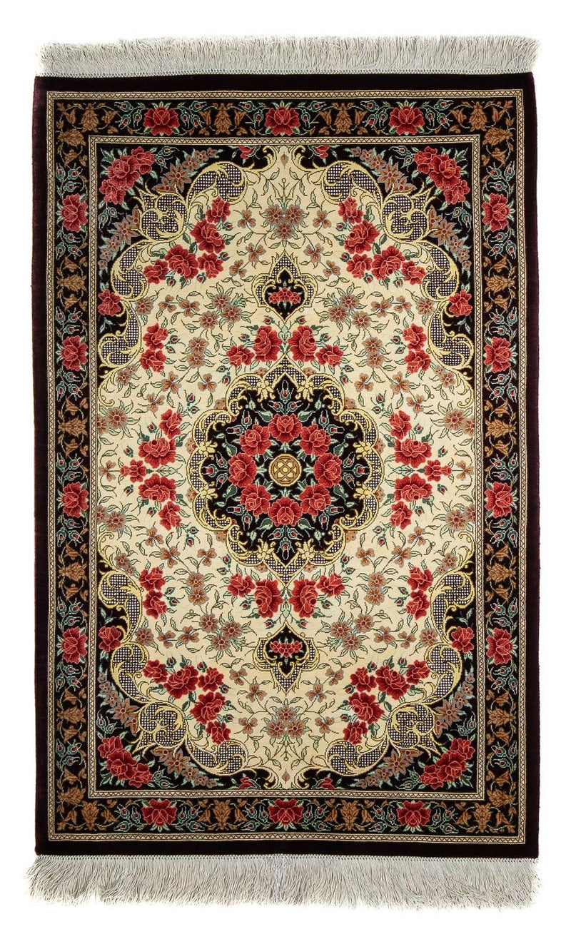 Qom Teppe 93x60cm - Persisk teppe