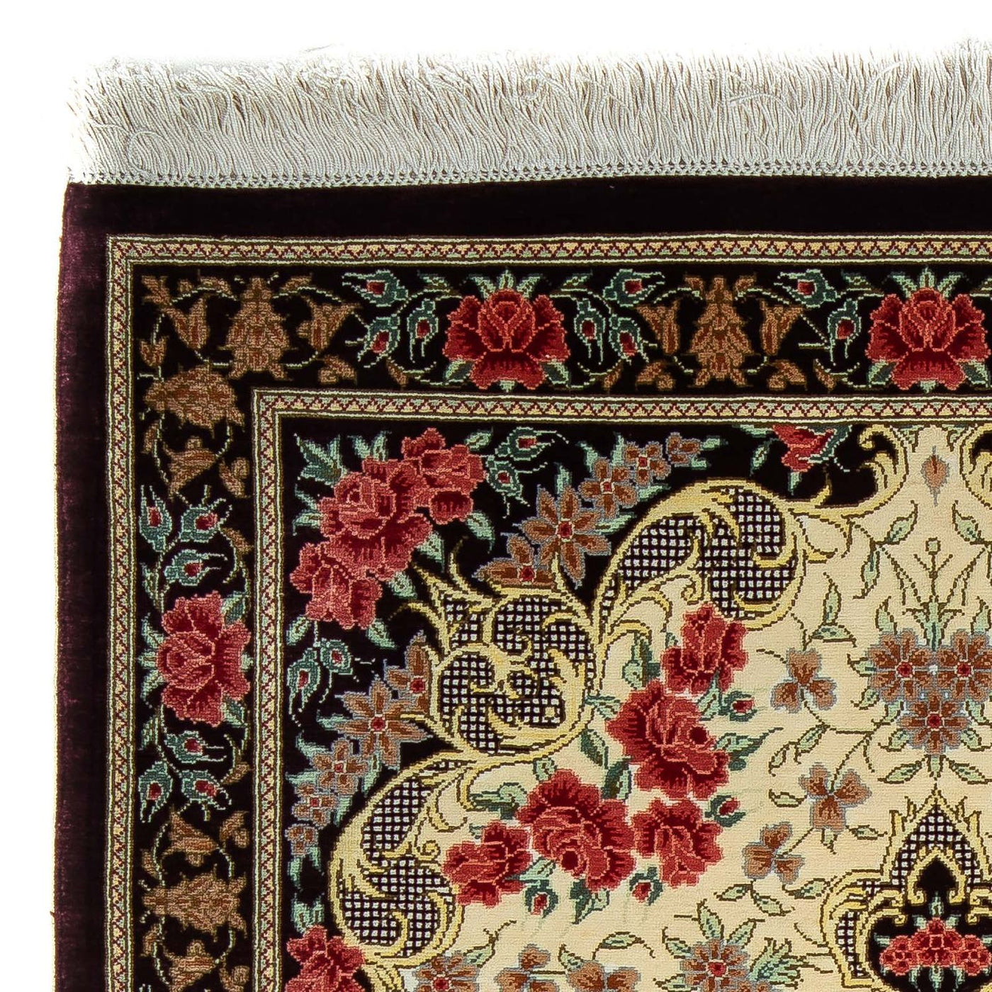 Qom Teppe 93x60cm - Persisk teppe