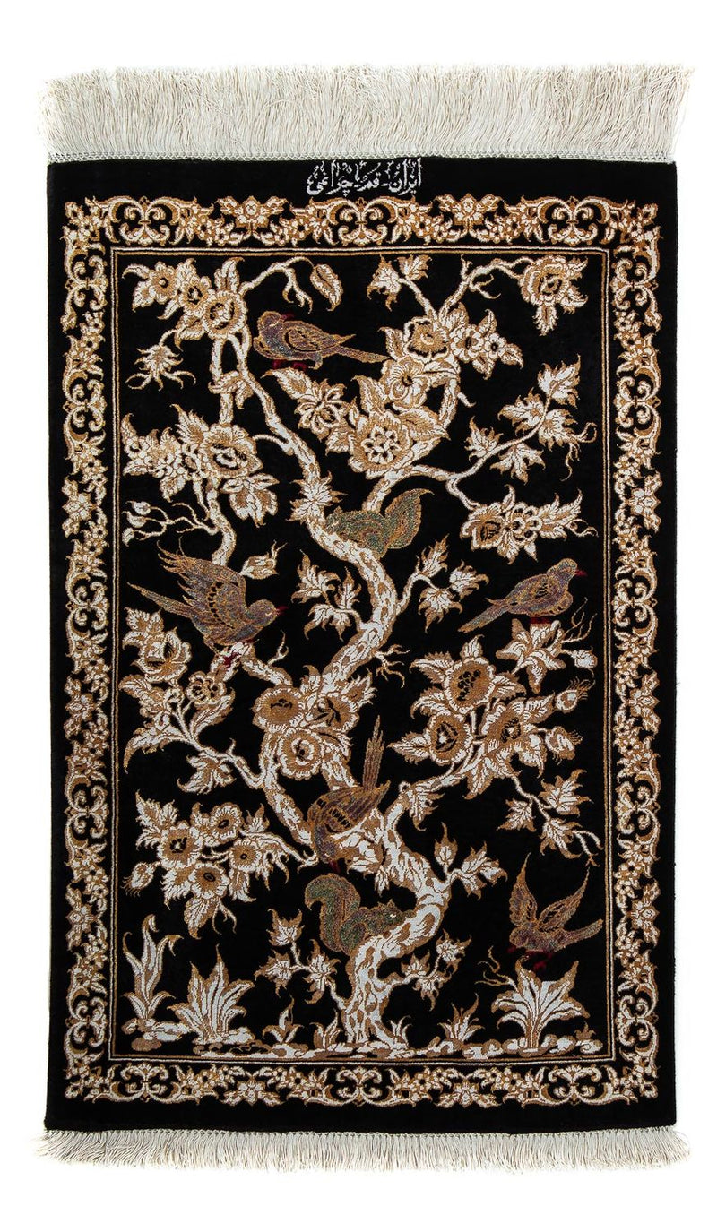 Qom Teppe 87x57cm - Persisk teppe