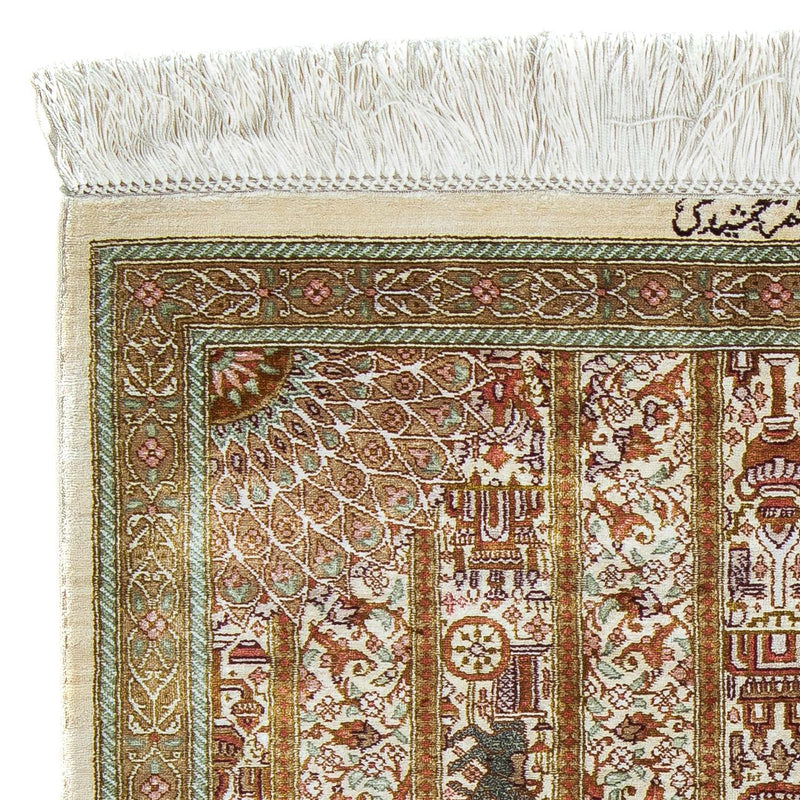 Qom Teppe 59x90cm - Persisk teppe