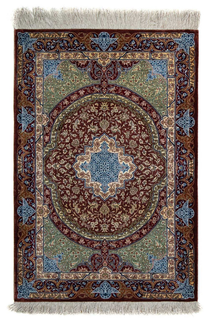 Qom Teppe 90x61cm - Persisk teppe