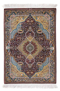 Qom Teppe 87x60cm - Persisk teppe – product image