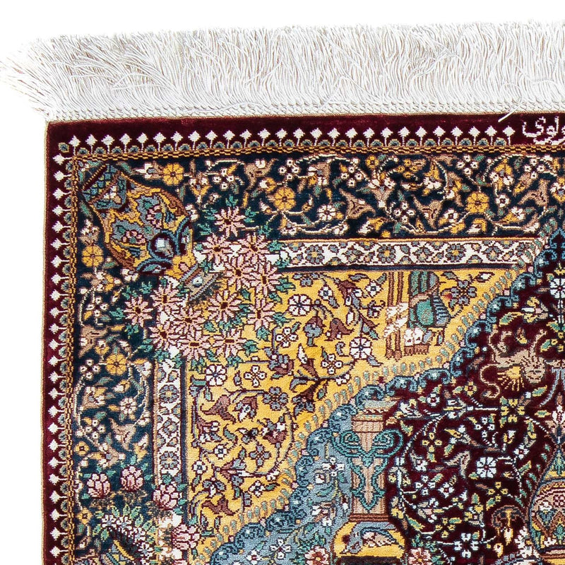 Qom Teppe 87x60cm - Persisk teppe