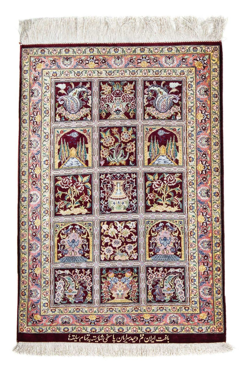 Qom Teppe 60x86cm - Persisk teppe