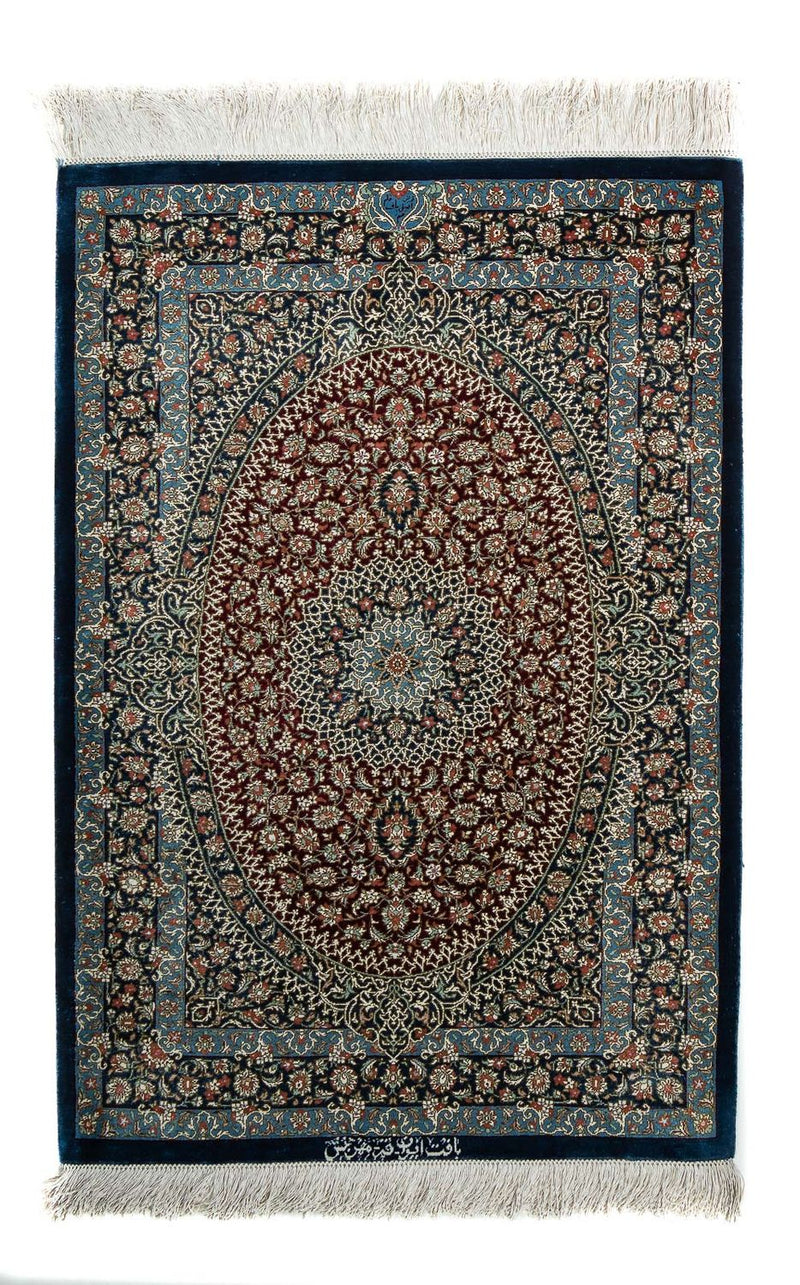 Qom Teppe 89x59cm - Persisk teppe