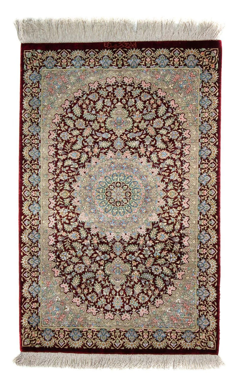 Qom Teppe 88x57cm - Persisk teppe