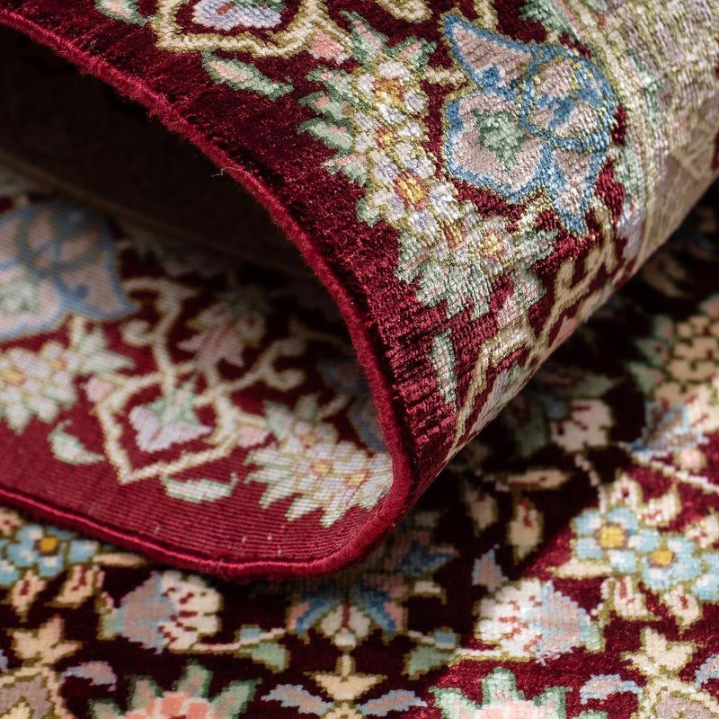 Qom Teppe 88x57cm - Persisk teppe