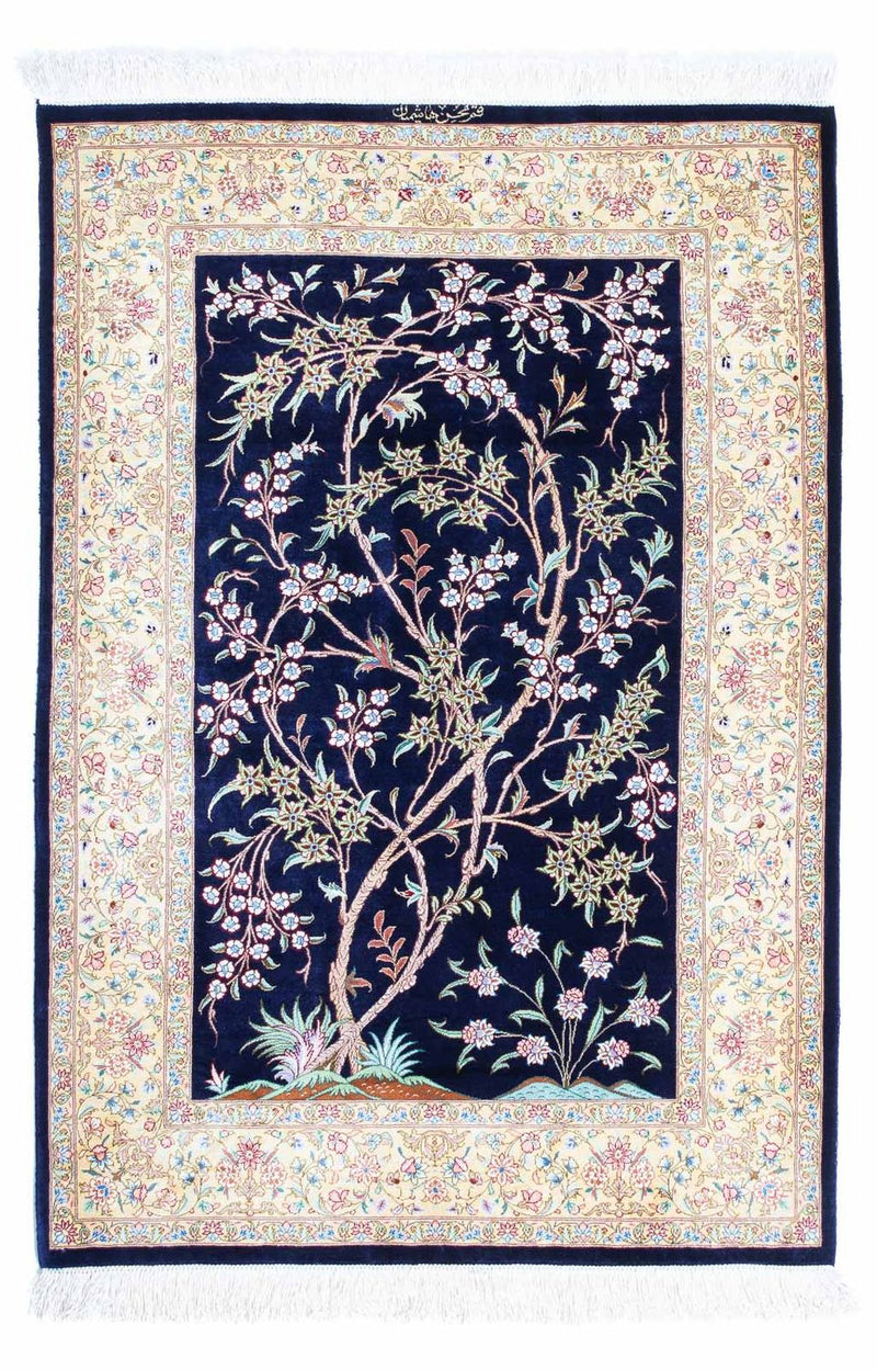 Qom Teppe 119x80cm - Persisk teppe