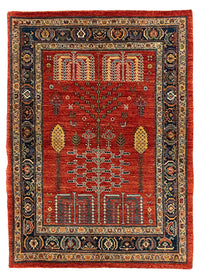 Gabbeh teppe - Kashkuli persisk teppe - 120 x 85 cm - mørk rød – product image
