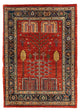 Gabbeh teppe - Kashkuli persisk teppe - 120 x 85 cm - mørk rød