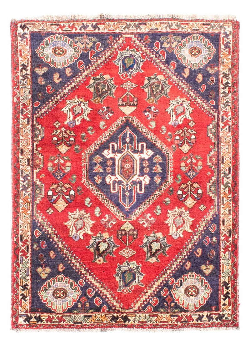 Persisk teppe - Nomadisk - 160 x 116 cm - mørk rød