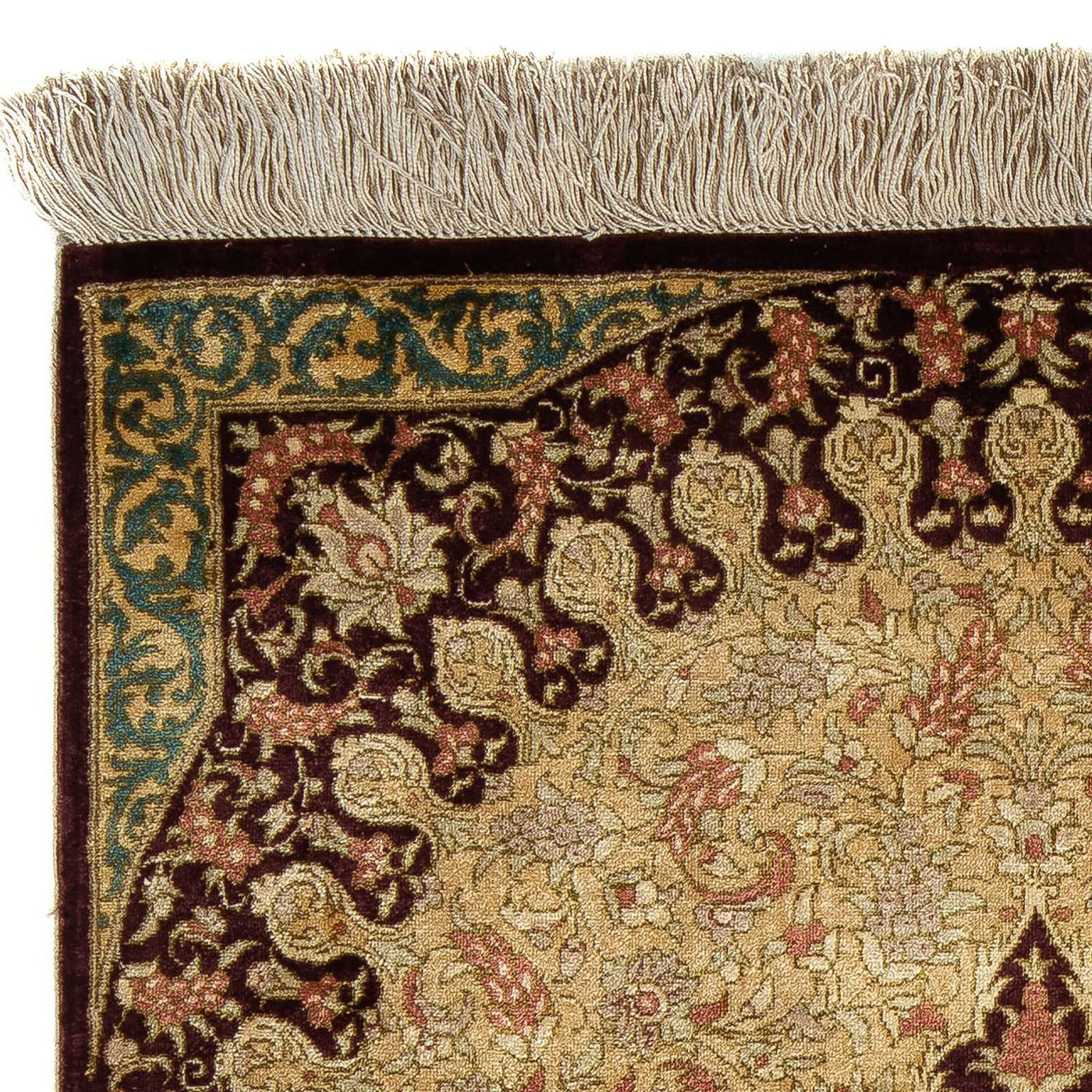 Qom Teppe 90x59cm - Persisk teppe