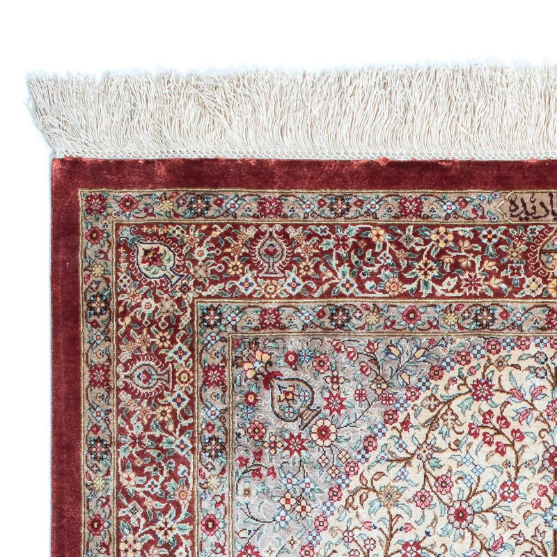 Qom Teppe 122x79cm - Persisk teppe