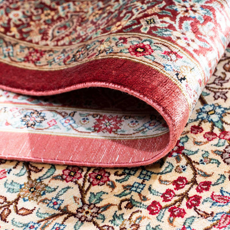 Qom Teppe 122x79cm - Persisk teppe