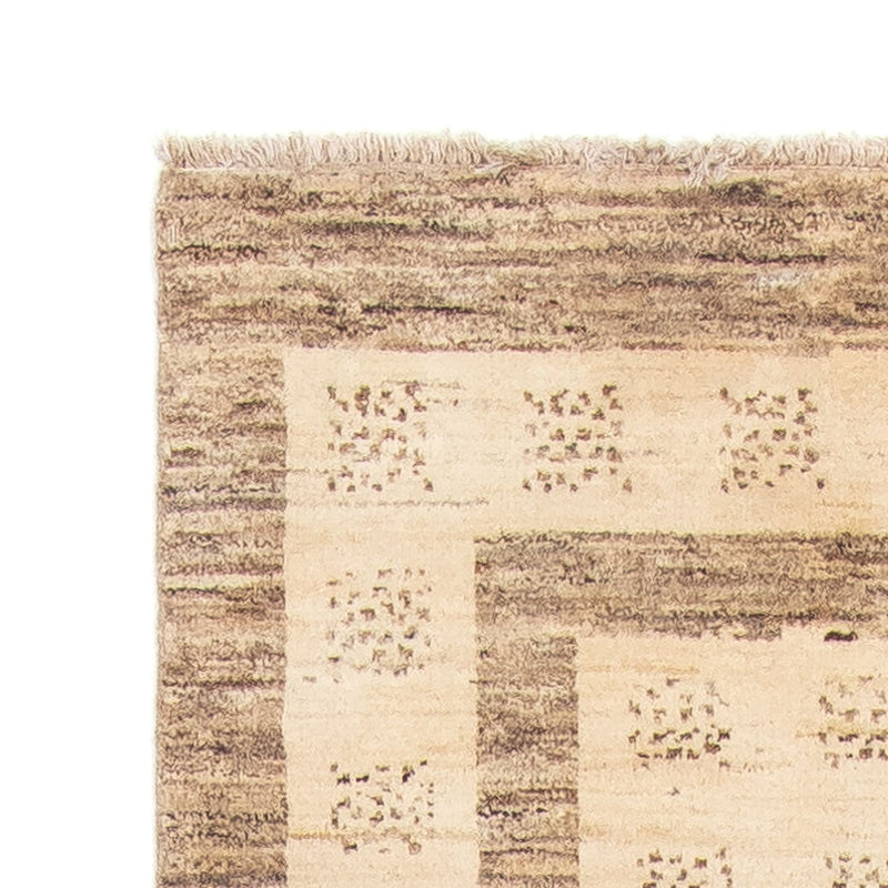 Løper Gabbeh teppe - Loribaft persisk teppe - 295 x 79 cm - beige