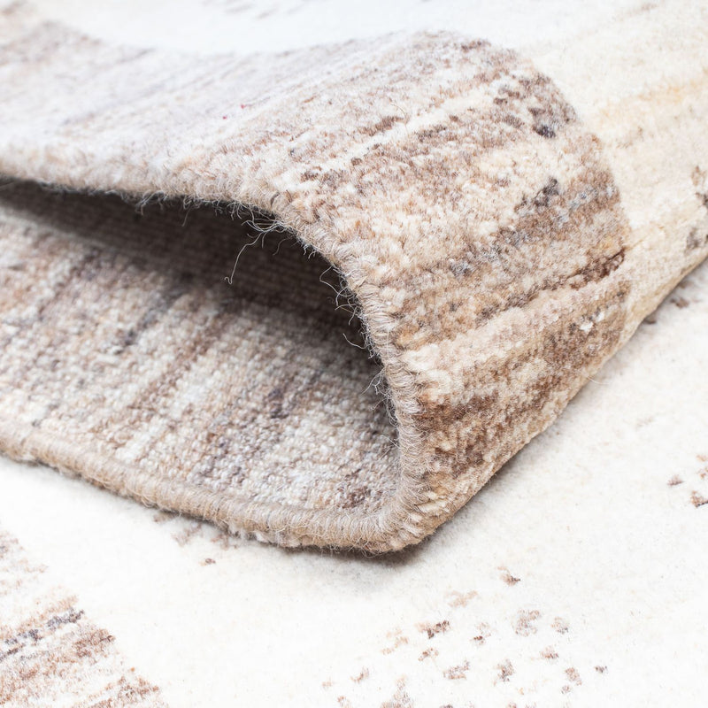 Løper Gabbeh teppe - Loribaft persisk teppe - 295 x 79 cm - beige