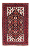 Balutsj-teppe 100x175cm - Persisk teppe - Løper / Rød / 100 x 175 cm Løper