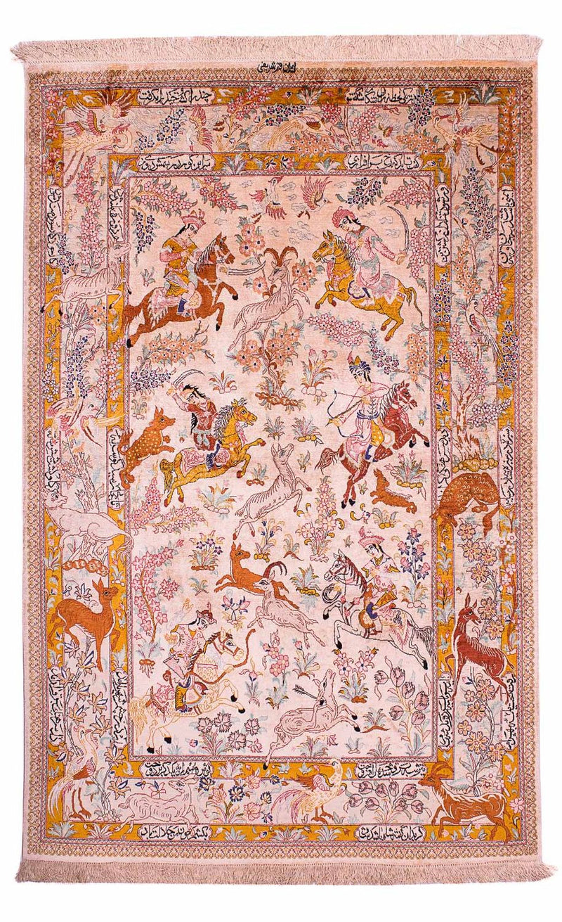 Qom silke Teppe 125x195cm - Orientalsk teppe