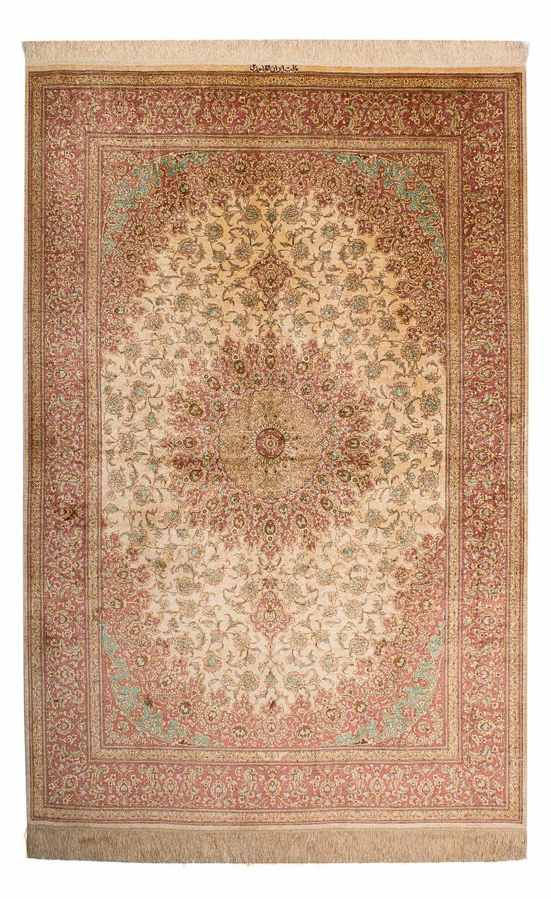 Qom Teppe 198x134cm - Persisk teppe