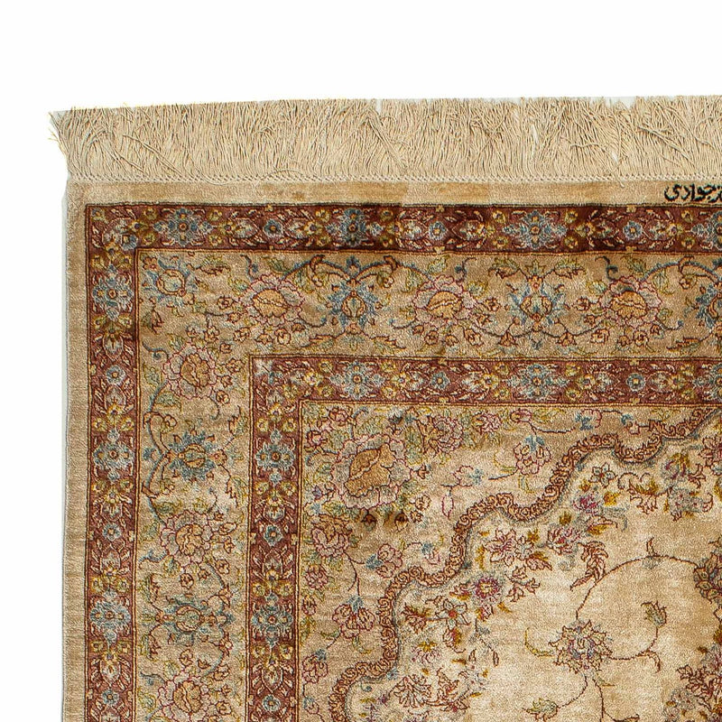 Qom silke Teppe 130x188cm - Orientalsk teppe