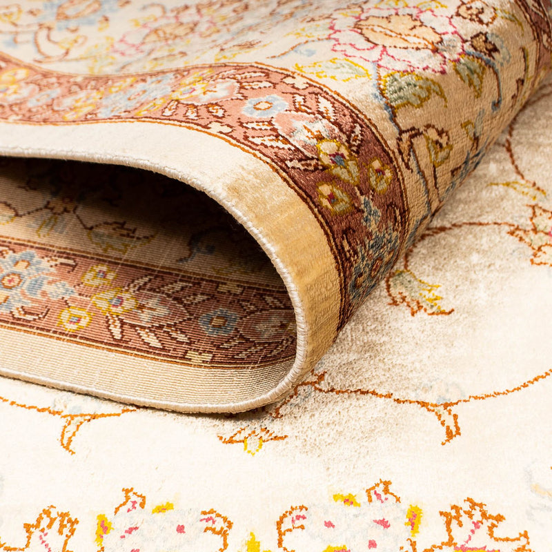 Qom silke Teppe 130x188cm - Orientalsk teppe