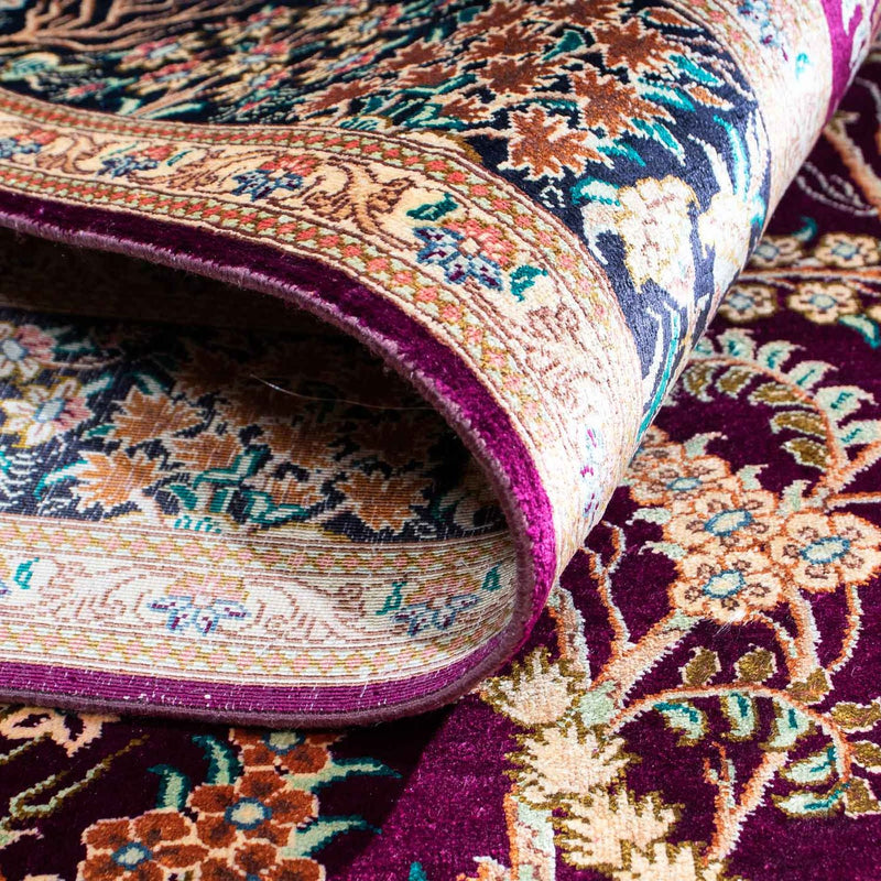 Qom Teppe 144x97cm - Persisk teppe