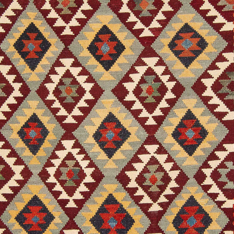 Kelim Teppich - Splash 302 x 205 cm - mehrfarbig