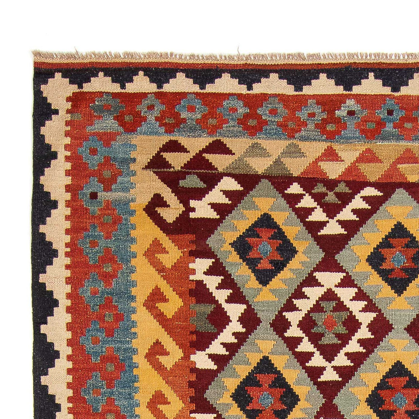 Kelim Teppich - Splash 302 x 205 cm - mehrfarbig