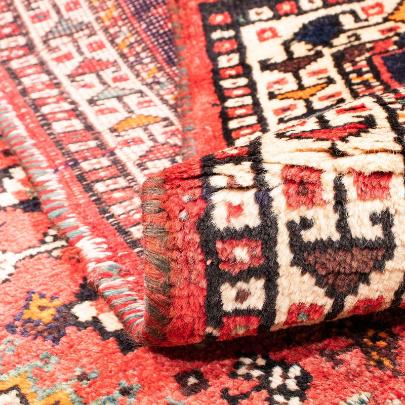 Persisk teppe - Nomadisk - 144 x 115 cm - lys rød