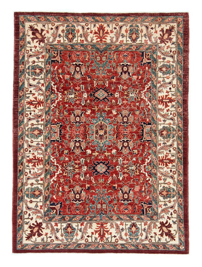 Afghansk teppe 148x200cm - Orientalsk teppe - mørk rød