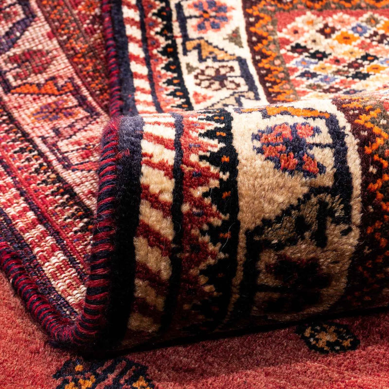 Persisk teppe - Nomadisk - 238 x 174 cm - mørk rød