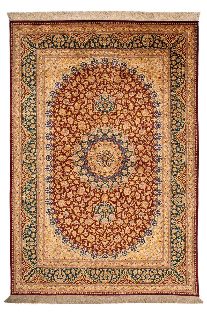 Kinesisk silke Teppe 198x137cm - Persisk teppe