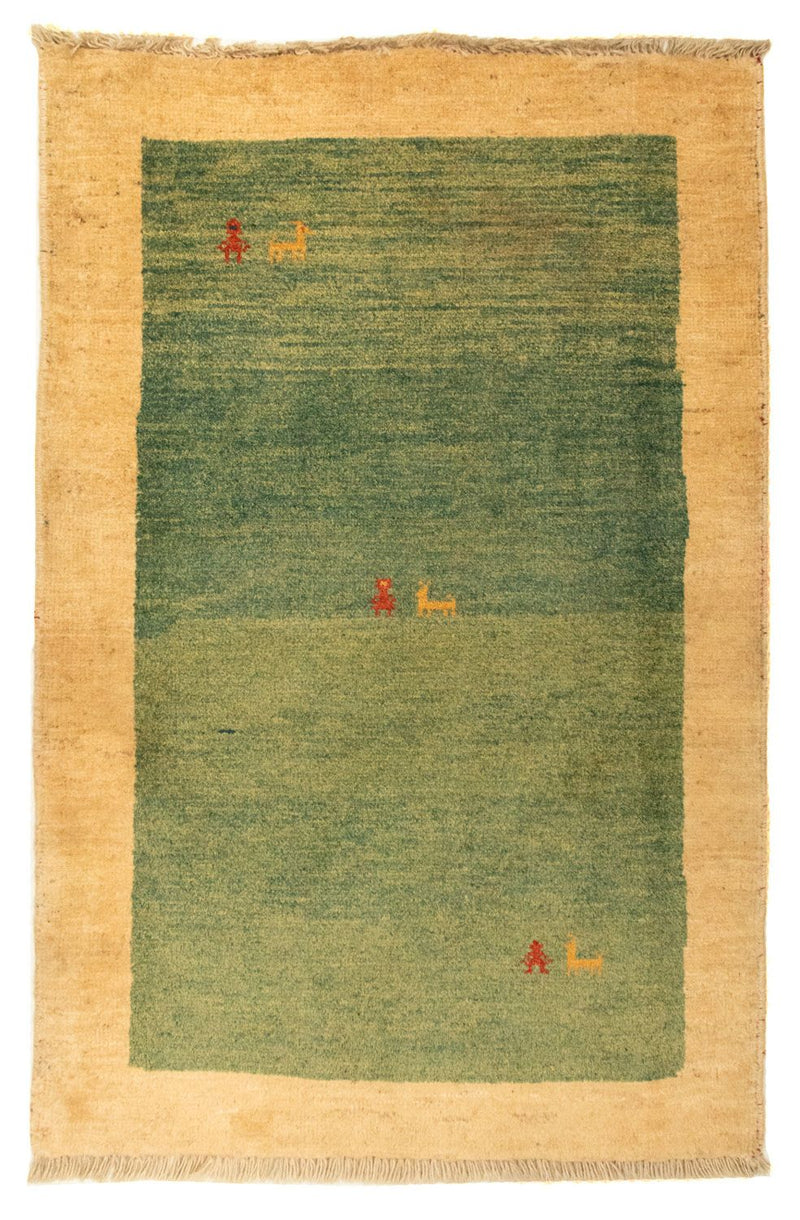 Persisk Gabbeh Teppe 125x87cm - Perserteppich Wollteppich