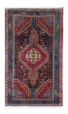 Hamadan Teppe 85x136cm - Persisk teppe - Rektangulær / Mørkeblå / 85 x 136 cm Rektangulær